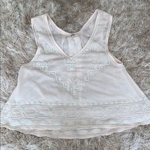 Free people see-thru beaded top